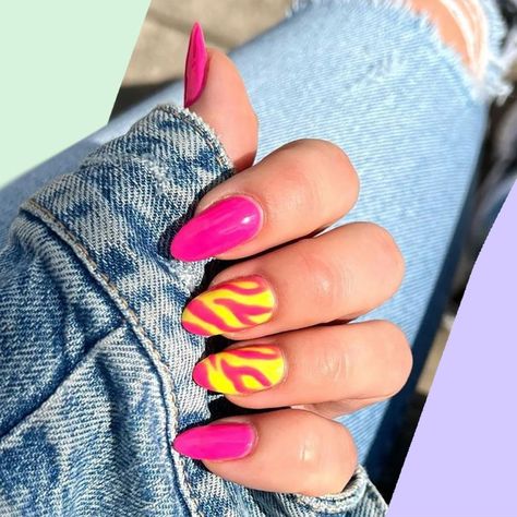 Dopamine Nails Inspiration: 9 Of The best Designs To Inspire Your Next Manicure | Glamour UK Dopamine Nails, Home Gel Nail Kit, Natural Nail Shapes, Dry Cuticles, Pink Manicure, Say No More, Excess Skin, Glamour Uk, Gel Nail Kit