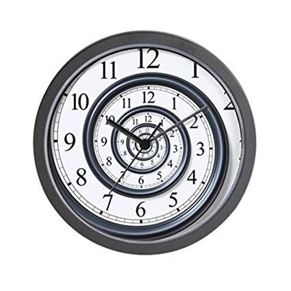 Amazon.com: CafePress Spiral Unique Decorative 10" Wall Clock: Home & Kitchen Black Wall Clock, Cool Clocks, Unique Clocks, Wall Clock Design, Tick Tock, Black Wall, Clock Wall Decor, Dieselpunk, Clock Design