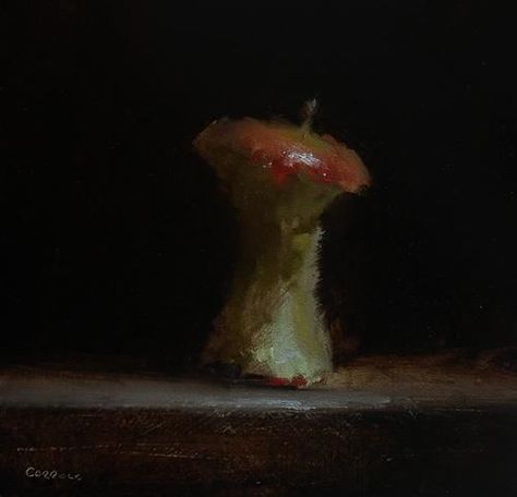 Neil Carroll Original Oil Painting Still Life Apple Core Rotten Apple Painting, Rotten Fruit Painting, Rotten Apple Aesthetic, Rotting Apple, Adam And Eve Apple, Apple Oil Painting, Neil Carroll, Rotten Apple, The Vvitch