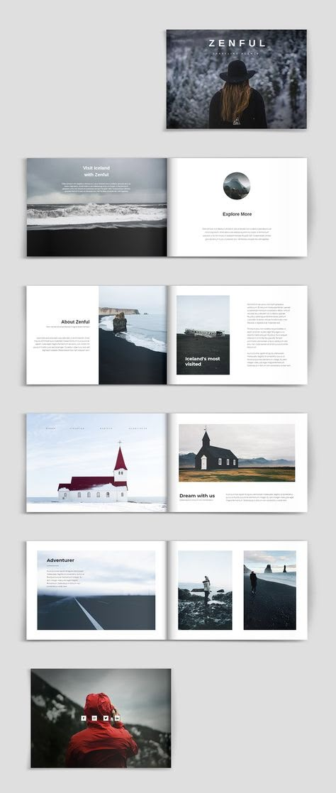 Elegant Brochure, Strong Pictures, Booklet Layout, Minimalist Template, Photobook Layout, Photobook Design, Clean Fonts, Brochure Design Layout, 포트폴리오 레이아웃