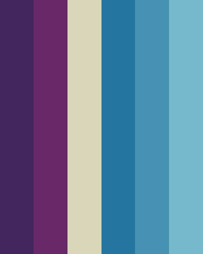 Retro Blue Palette, Blue And Purple Color Pallete, Blues And Purples Palette, Blue Colour Pallete, Blue And Purple Combination, Palette Viola, Purple Blue Color Palette, Blue And Purple Color Palette, Tufting Studio