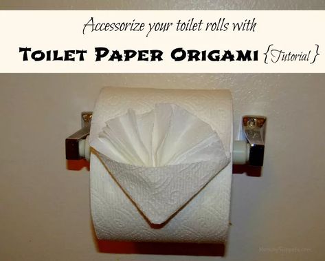 How to Pretty Up Your Toilet Rolls With Toilet Paper Origami | Hometalk