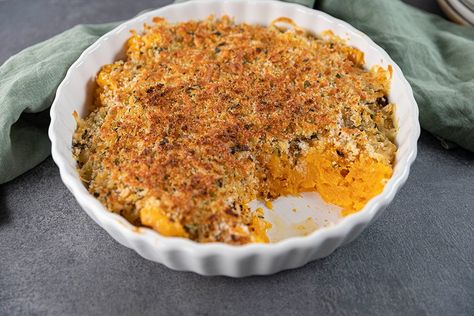 Pumpkin GratinProducts we use Fresh Ingredient Recipes, Pumpkin Peel, Bbq Tray, Tray Bake Recipes, Vegetarian Sides, Sage Leaves, Vegetarian Recipes Dinner, Plain Flour, Vegetable Sides