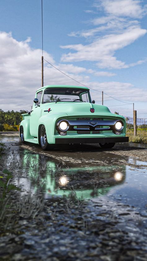 1956 Ford F-100 Chevy Square Body Trucks, Corned Beef Recipe, 1956 Ford Truck, Square Body Trucks, 1956 Ford F100, Chevy Trucks Older, Square Body Chevy, Tablet Wallpapers, Ford Diesel