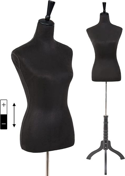 Amazon.com: Mannequin,Dress Form Female Mannequin Torso Adjustable 59-67 Inch Upgraded Manican Body Stand for Displays Women Sewing Tripod Stand (Black) : Arts, Crafts & Sewing Adjustable Mannequin, Black Mannequin, Dress Mannequin, Sewing Form, Tailor's Dummy, Mannequin Stand, Mannequin Torso, Dress Form Mannequin, Mannequin Dress