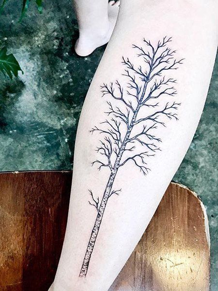 Birch Tree Tattoo, Emma Tattoo, Aspen Trees Tattoo, Birch Tree Tattoos, Tree Tattoo Meaning, Tree Tattoo Men, Tattoo Son, Tattoo Tree, Family Tree Tattoo