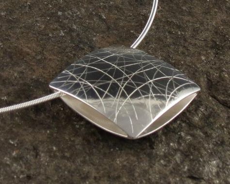 Pebble Path, Two Personalities, Pmc Jewelry, Minimalist Necklace Silver, Modern Silver Jewelry, Metal Clay Jewelry, Japanese Gardens, Fine Silver Jewelry, Silver Jewelry Design