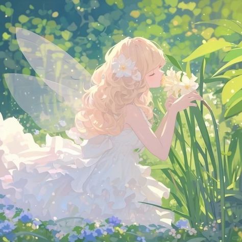 Walpapers Cute, Fairytale Art, Anime Fairy, Cute Anime Profile Pictures, Dessin Adorable, 판타지 아트, Ethereal Art, Dreamy Art, Fairy Art