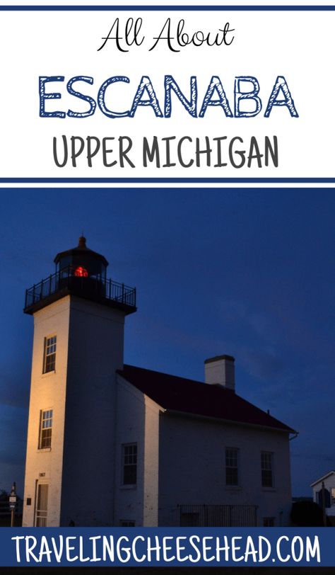 Escanaba is a great place to visit on your trip to Upper Michigan. You’ll find yourself falling in love with the beauty of Lake Michigan and its many beaches as well as the unique local culture. #escanabamichigan #lakemichigan #travelmichigan Escanaba Michigan, Upper Michigan, Money Saving Advice, Travel Recommendations, Best Money Saving Tips, Michigan Travel, Place To Visit, Financial Tips, Find Yourself