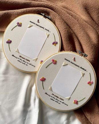 lune and her | Handcrafted Embroidery (@luneandher) • Instagram photos and videos 2 Besties, So Sweet, Hand Embroidery, Daisy, Happy Birthday, Instagram Photos, Embroidery, Birthday, Instagram