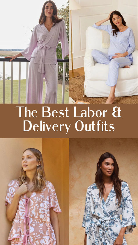 Grab a perfect dress on your special day with our handpicked selection of the best labor and delivery outfits! These outfits are designed to help you feel your best while welcoming your baby into the world | Labor & Delivery Outfit | Labor & Pospartom Gown Labor Outfit For Mom, Labor And Delivery Looks Mom, Maternity Outfits For Hospital, Labour Outfit, After Delivery Outfit For Mom, Birthing Outfit, Delivery Clothes Labor, What To Wear To Hospital For Labor, What To Wear During Labor And Delivery