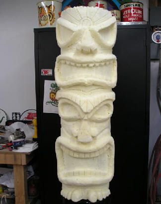 TikiLounge Community Sculpture, Foam Sculpture, Foam Carving, Tiki Head, Tiki Statues, Foam Art, Tiki Totem, Tiki Decor, Tiki Lounge