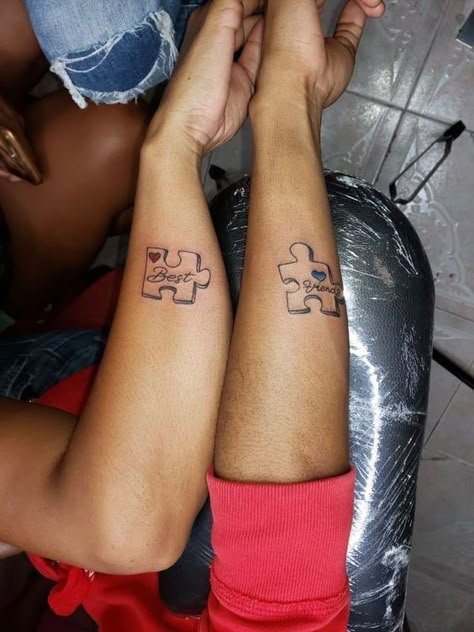 Matching Cousin Tattoos, Cute Best Friend Tattoos, Matching Bff Tattoos, Cousin Tattoos, Matching Friend Tattoos, Cute Matching Tattoos, Small Matching Tattoos, Matching Best Friend Tattoos, Bestie Tattoo