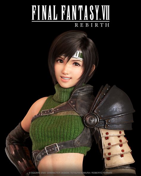 Rebirth Art, Ff7 Rebirth, Yuffie Kisaragi, Bust Art, Tetsuya Nomura, Vincent Valentine, Final Fantasy Artwork, Drawing Body Poses, Final Fantasy Vii Remake