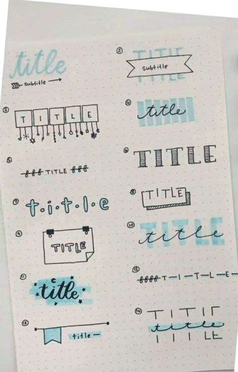 Bullet Journal Headers, Pola Macrame, Title Ideas, Bullet Journal Font, Journal Fonts, Calendar Journal, Bullet Journal Notes, Bullet Journal Paper, Dot Journals