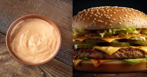 Sauce Burger, Big Mac Sauce, Big Tasty, Burger Sauce, Tim Hortons, Big Mac, Dipping Sauce, Mayonnaise, Dip