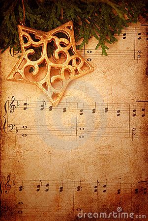 Christmas background with old sheet music by Karola-eniko Kallai, via Dreamstime Grunge Christmas, Music Image, Pallet Christmas Tree, Old Sheet Music, Christmas Wallpaper Backgrounds, Tree Themes, Farmhouse Christmas Tree, Silver Christmas Tree, Background Christmas