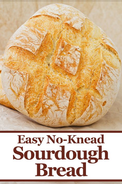 No Knead Sourdough Bread, No Knead Sourdough, Easy Sourdough Bread, Easy Sourdough Bread Recipe, Recipe Using Sourdough Starter, Recipes With Yeast, Fresh Baked Bread, Making Sourdough Bread, Sourdough Starter Discard Recipe