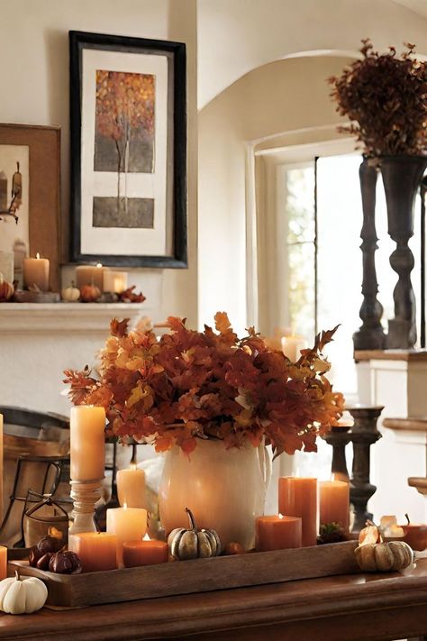 Fall Bedroom Refresh: Quick Updates for the New Season Mediterranean Fall Decor, Fancy Fall Decor, Fall Mantel Decorating Ideas, Fall Porch Ideas, Fall Apartment Decor, Halloween Bedroom Decor, Fall Furniture, Outside Paint, Fall Fireplace