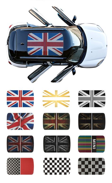 2PCS PVC Car Sun Roof Sticker For BMW MINI Cooper S One F54 F55 F56 F60 R56 R55 R60 Graphics Decal Auto Exterior Accessories|Car Stickers| - AliExpress Mini Cooper Decals, Bmw Mini, Mini Cooper Stripes Decals, Mini Countryman Accessories, Mini Cooper Stripes, Mini Cooper Graphics, Smart Car Accessories, Mini Cooper 2014, Mini Cooper Accessories