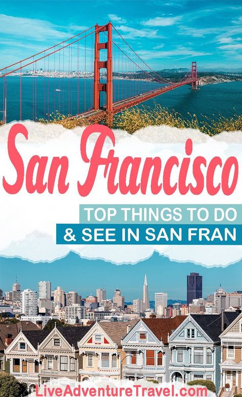 Detailed guide on the top things to do in San Francisco California. san francisco travel guide. san francisco bucket list. places to see in San Francisco. long weekend in San Francisco. San Francisco itinerary. places to visit in San Francisco. #SanFrancisco #SanFranciscoTravel #USTravel San Francisco Itinerary, Weekend In San Francisco, San Francisco Travel Guide, California Life, Visit San Francisco, Us Road Trip, Usa Travel Guide, Us Travel Destinations, San Francisco Travel