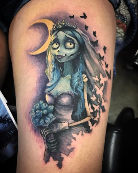 Corpse Bride Butterfly Tattoo, Corpse Bride Butterfly, Corpse Bride Tattoo, Pixie Tattoo, Bride Tattoo, Tim Burton Tattoo, Jack Tattoo, Tim Burton Corpse Bride, Nightmare Before Christmas Tattoo