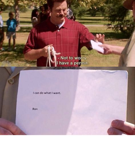 Parks And Rec Quotes, Ron Swanson, You Meme, Parks N Rec, Golf Humor, Parks And Recreation, What I Want, Inspirational Words, Really Funny