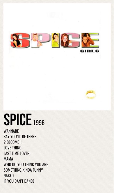 Spice Girls Poster, Spice Girls Lyrics, Shirin David, Minimalist Music, Girls Aloud, Pool Picture, Ice And Spice, Girl Posters, Song Artists