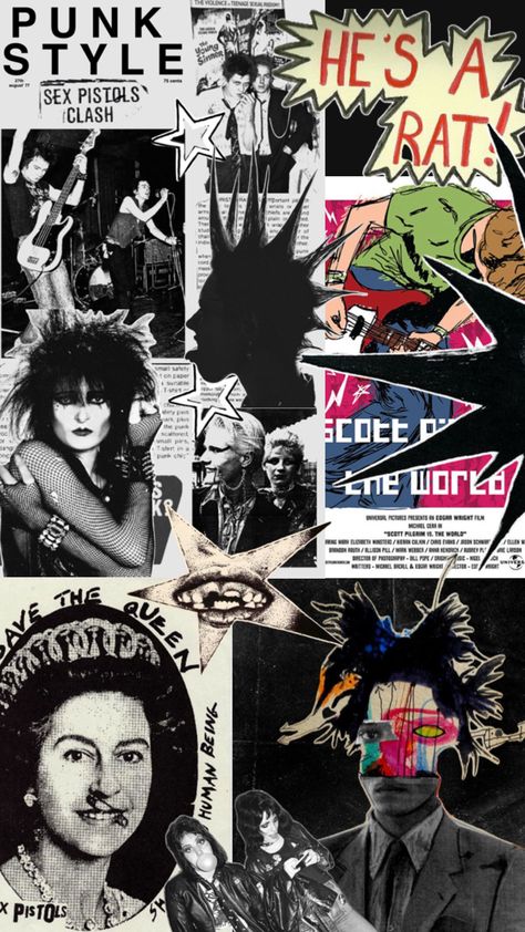 Punk phone background / wallpaper Punk Collage, Art Punk, Phone Background Wallpaper, Collage Wallpaper, Phone Background, Background Wallpaper, Phone Backgrounds, Collage Art, Phone Wallpaper