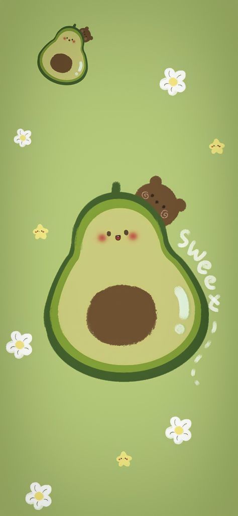 Cute Wallpapers Avocado, Avacados Aesthetic Wallpaper, Avocado Wallpaper Aesthetic, Avacados Aesthetic, Cute Avocado Wallpaper, Wallpaper Avocado, Avocado Wallpaper, Hello Kitty Wallpaper Hd, Cute Owls Wallpaper