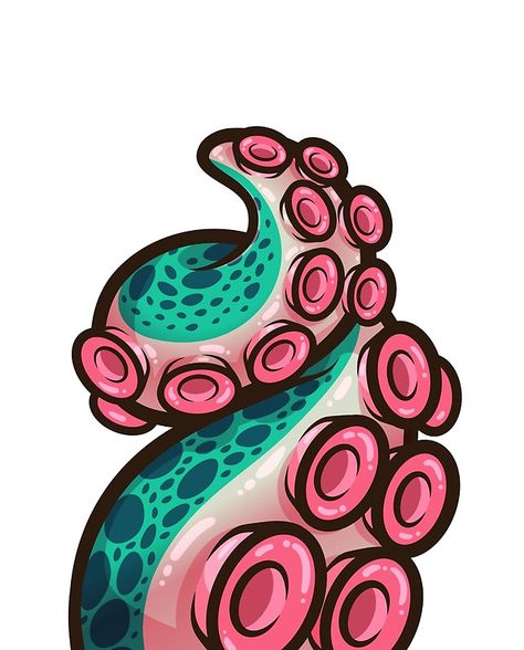 Great Swirly #Gumdrop #Tentacle #vector #illustration Tentacle Art, Anime Decals, Skateboard Deck Art, Arte Doodle, Fashion Anime, Graffiti Doodles, Posca Art, Octopus Art, Graffiti Characters