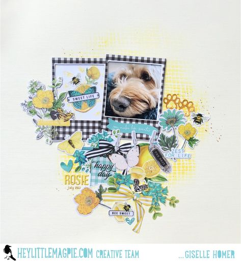 Simple Stories Scrapbooking, Scrapbook Gallery, Uniquely Creative, Pet Scrapbook, Lemon Twist, Color Boards, Simple Scrapbook, Mood Colors, Scrapbooking Inspiration