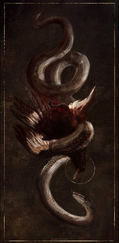 Snake Painting, Snake Wallpaper, Rennaissance Art, Beautiful Dark Art, Cool Wallpapers Art, Aesthetic Painting, Ethereal Art, Classical Art, Gothic Art