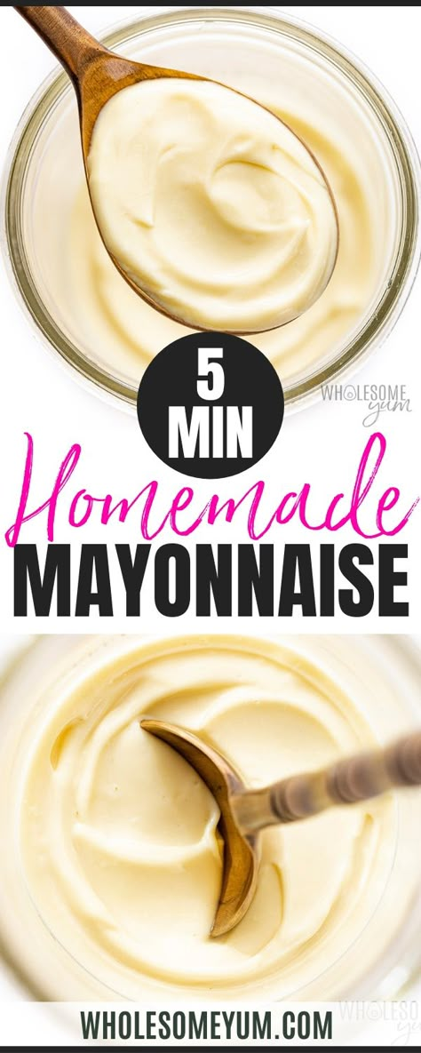 No Salt Mayonnaise, Mayonnaise Recipe Without Mustard, Fermented Mayonnaise Recipe, How Do You Make Mayonnaise, Easy Homemade Mayonaise, How To Make Mayonnaise At Home Easy, Small Batch Mayonnaise, Best Mayonnaise Recipe, Best Homemade Mayonnaise Recipe