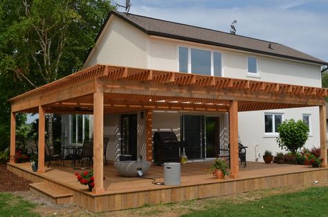 Wrap Around Pergola Porch, Small Wrap Around Deck, Pergola Porch Extension, Wrap Around Pergola, Wrap Around Decks And Porches, Wrap Around Deck Ideas, Side Porch Ideas, Australia House, Porch Plans