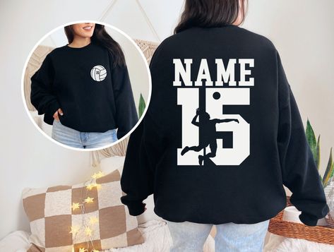 Sports Crewneck, Volleyball Sweatshirts, Volleyball Team Gifts, Custom Volleyball, Volleyball Shirts, Sport Volleyball, Volleyball Mom, Mom Sweater, Club Sweatshirts