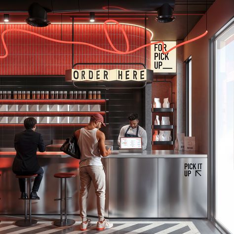 B. | The Burger Bar :: Behance Fried Chicken Restaurant Design, Bbq Restaurant Interior, Pizza Restaurant Design Interior, Creative Cafe Interior, Burger Restaurant Design, Cafe Design Interior, Coffee Cafe Interior, Gas Station Design, Burger Ideas