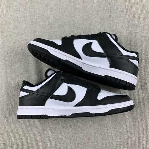 Nike Dunk Low "Panda" Women 5 Available Fast Shipping Black White Open To Offers 100% Authentic. All Sales Final #Nike#Panda#Nikedunks#Size5#Womensneakers Black Panda Dunks, Pandas Shoes, Low Nike Dunks, Black Nike Dunks, Low Dunk Nike, Nike Black Shoes, Black White Nike Shoes, Dunks Panda, Nike Dunk Panda