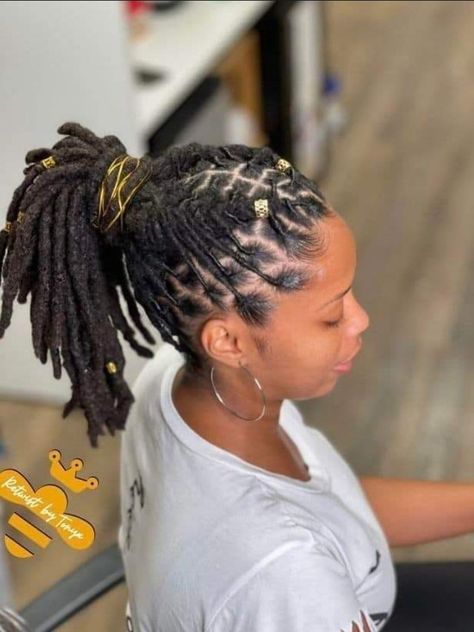 Loc Styles With Curly Ends, Lox Styles, Microloc Styles, Latest Dreadlocks Styles, Color Locs, Loc Updos, Mommy Hair, Dread Lock, Short Dreadlocks Styles