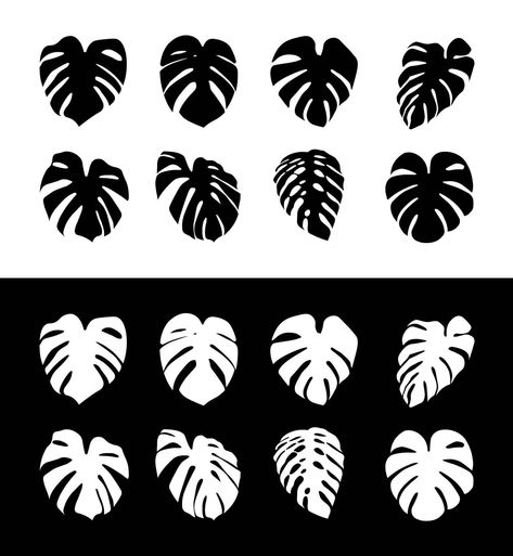 Monstera Deliciosa plant leaf silhouette isolated on background Monstera Doodle, Monstera Silhouette, Deliciosa Plant, Leaf Silhouette, Laser Ideas, Botanical Tattoo, Monstera Plant, Plant Drawing, Monstera Deliciosa