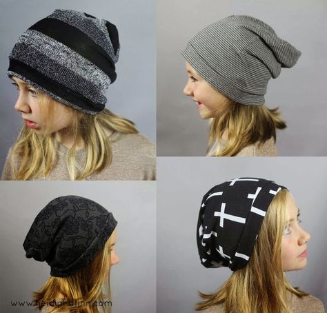 Slouchy Beanie hat - FREE pattern for kids clothes week | HeidiandFinn modern wears for kids | Bloglovin’ Sewing Hats, Fleece Hats, Slouchy Beanie Hat, Diy Vetement, Sewing Projects For Kids, Kids Fashion Clothes, Slouchy Beanie, Sewing Projects For Beginners, Sewing For Beginners