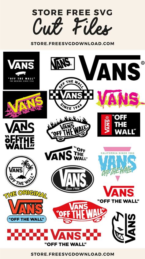 Vans Svg File Free, Vans Logo Png, Skateboard Svg Free, Vans Shirt Design, Skateboard Brands Logo, Vans Logo Aesthetic, Vans Logo Art, Vans Logo Design, Vans Svg