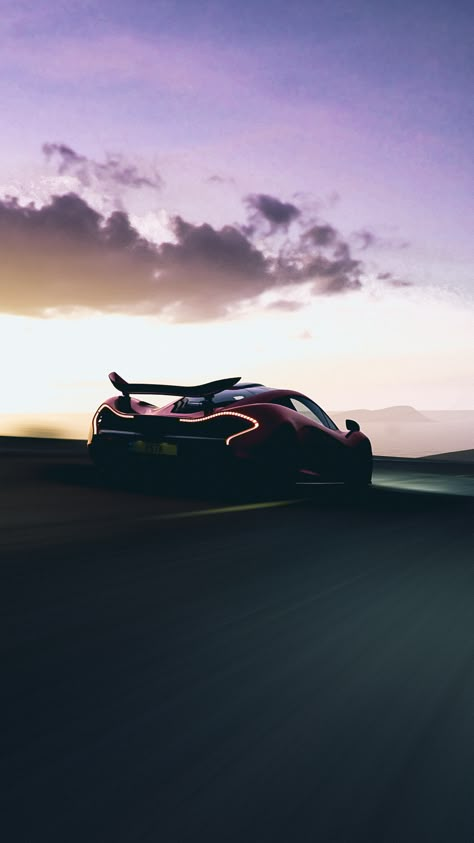 mclaren p1 facing away from the camera driving in the sunset Mclaren P1 At Night, P1 Mclaren Wallpapers, Mclaren P1 Aesthetic, Mclaren P1 Wallpapers 4k, Mclaren P1 Wallpapers, P1 Wallpaper, Mclaren W1, Mclaren Wallpaper, Supercars Wallpaper