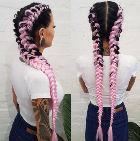 Rave Hairstyles Braids, Festival Hair Braids, Rave Hairstyles, Rave Braids, Festival Braids, Rave Hair, Dyed Hair Inspiration, Braids With Extensions, Festival Hair