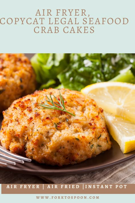 Air Fryer, Copycat Legal Seafood Crab Cakes Easy Fancy Dinner Recipes, Easy Fancy Dinner, Gluten Free Crab Cakes, Baked Crab Cakes, Crab Cakes Easy, Crab Cake Recipes, Maryland Crab Cakes, Crab Cake Recipe, Fancy Dinner Recipes