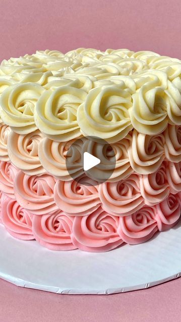 Short & Sweet Bakeshop on Instagram: "Rosettes are always in season hence the incredible amount of Rosette Cakes leaving the Bakeshop daily! Can you guess how many Rosette Cakes we make weekly?" Rosette Cakes, Double Layer Cake, How To Make Icing, Rosette Cake, Heart Cake, Cake Decorating Techniques, Ombre Nails, Layer Cake, Birthday Cakes