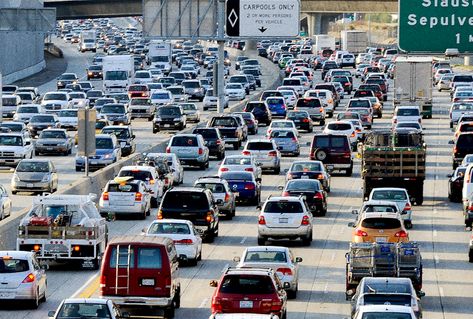 This is the first noble truth of living in LA: There is suffering, and there is traffic. Car Exercises, Los Angeles Traffic, Pilates Moves, Traffic Congestion, Billboard Advertising, Career Services, Past Tens, Los Angeles Travel, Different Signs