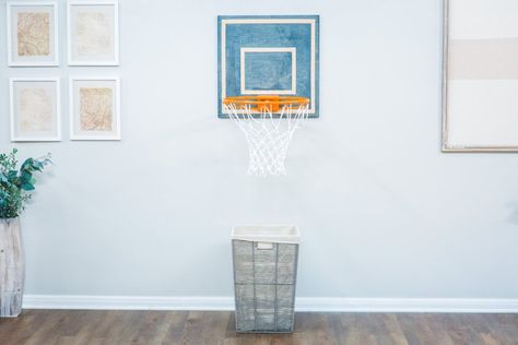 Home and Family 9085 Final Photo Assets Diy Basketball Hoop, Hamper Diy, Diy Basketball, Family Tv, Family Diy, Basketball Hoop, Tidy Up, Fun Diy, How To Take