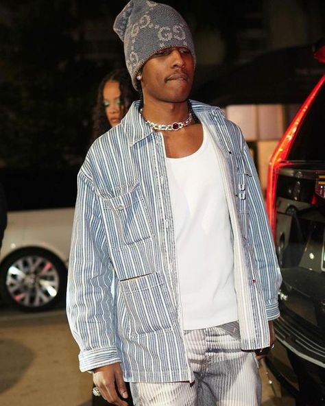 Asap Rocky Outfits, Pretty Flacko, Black Men Street Fashion, Men Street Fashion, Cute Black Guys, Asap Rocky, Street Fashion Men Streetwear, Mens Outfit Inspiration, Fashion Aesthetics