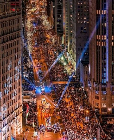 Welcome to Chicago | Chicago, ILLINOIS, The time to Celebrate is here | Facebook Lights Festival, Chicago Aesthetic, Magnificent Mile, Filthy Animal, Chicago City, Chicago Illinois, Time To Celebrate, Time Out, Tis The Season